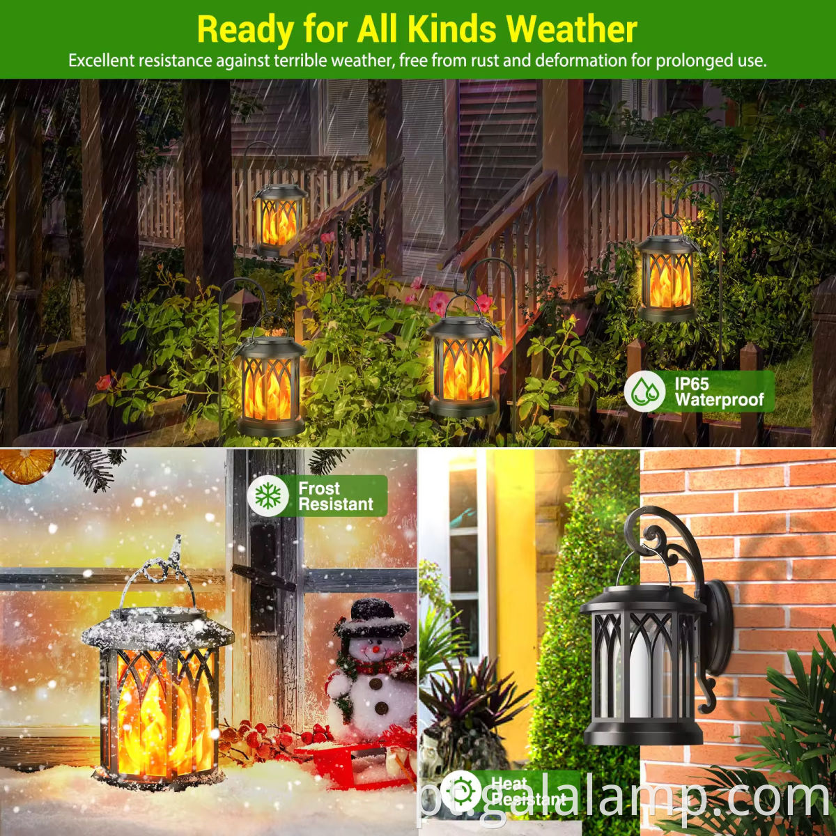 Solar Flame Garden Light